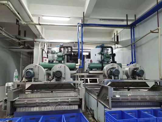 魚介類のクーラーのための70kw 10tonの雪片の氷メーカー機械