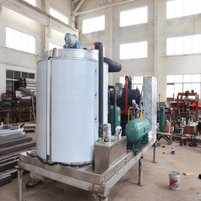 蒸気化冷却の15tons/Day氷の薄片メーカー機械PLC制御